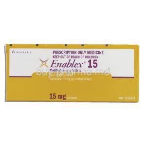 Enablex, Darifenacin 15 mg box