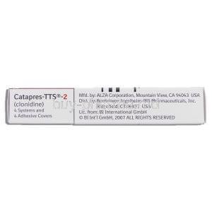 Catapres-TTS, Clonidine 0.2 mg Patches 4 system and 4 covers