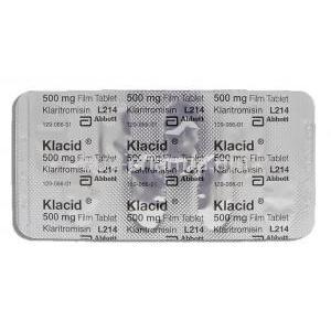 Klacid, Clarithromycin 500 mg packaging