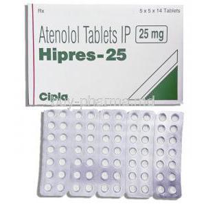 Hipres, Generic Tenoretic,  Atenolol 25 Mg Tablet