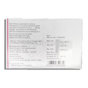 Heptral, Adementionine  400 mg box information