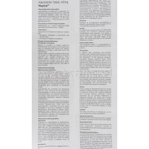 Heptral, Adementionine  400 mg information sheet 1