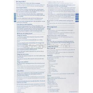 Lescol  20 mg information sheet 2