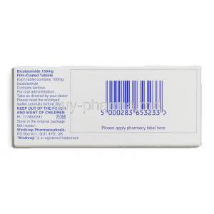 Bicalutamide 150 mg box information