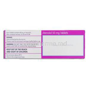Atenolol 50 mg composition