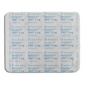 Dynacirc Sro, Isradipine 5 mg packaging