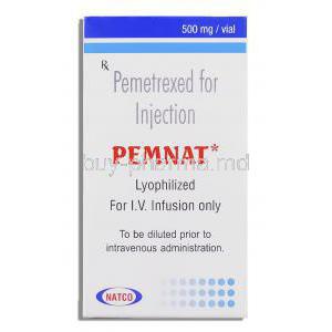 Pemnat, Generic Alimta, Pemetrexed Disodium box