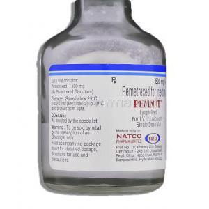 Pemnat, Generic Alimta, Pemetrexed Disodium  Vial information