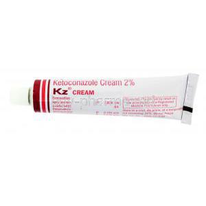 Generic Nizoral, Ketoconazole Cream, KZ Cream 2% 30g, H&H, tube front presentation, Composition and warning label