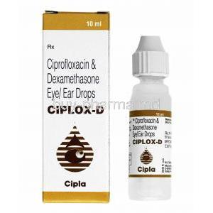 Ciplox-D Eye/Ear Drop, Ciprofloxacin/ Dexamethasone