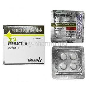 Vermact, Ivermectin 6mg box and tablets