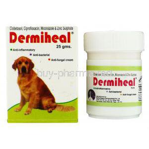 Dermiheal Cream, Miconazole/ Ciprofloxacin/ Clobetasol