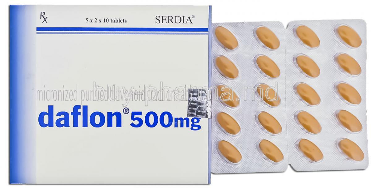 Daflon 1000 mg Full Prescribing Information, Dosage & Side Effects