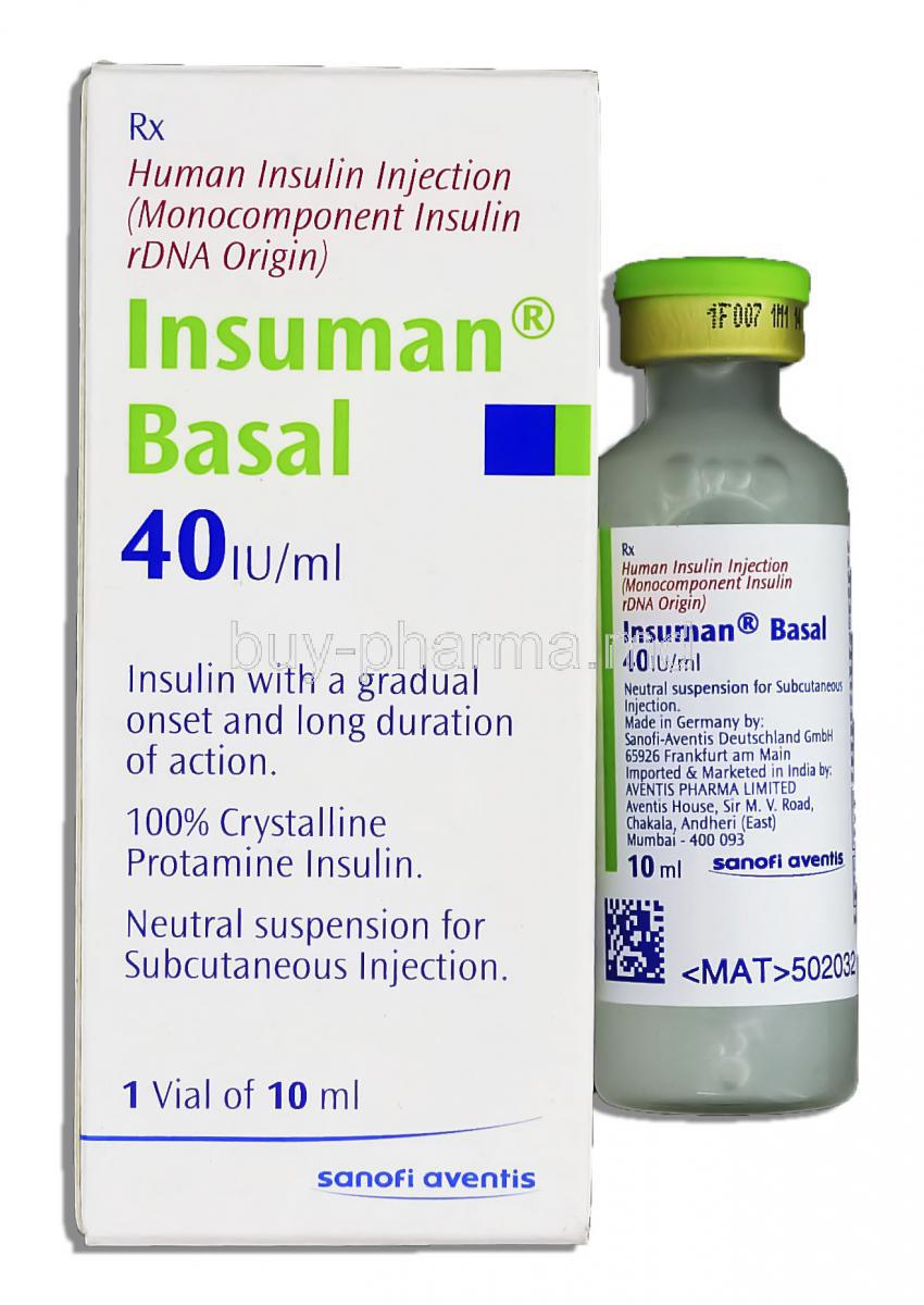 Insuman Basal 40IU /ml Injection
