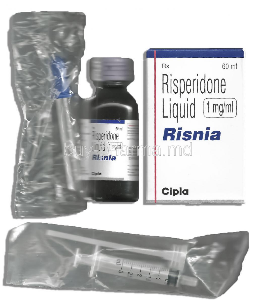 Risnia 1mg/ml, Generic Risperdal, Risperidone 60ml Syrup