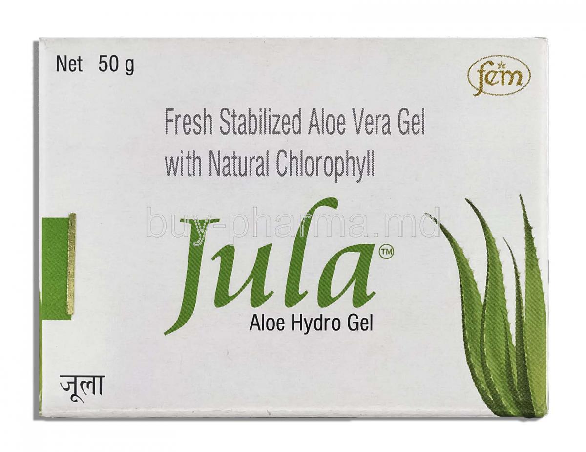 Jula Aloe Hydro Gel, Aloe Juice 50%, 50g gel