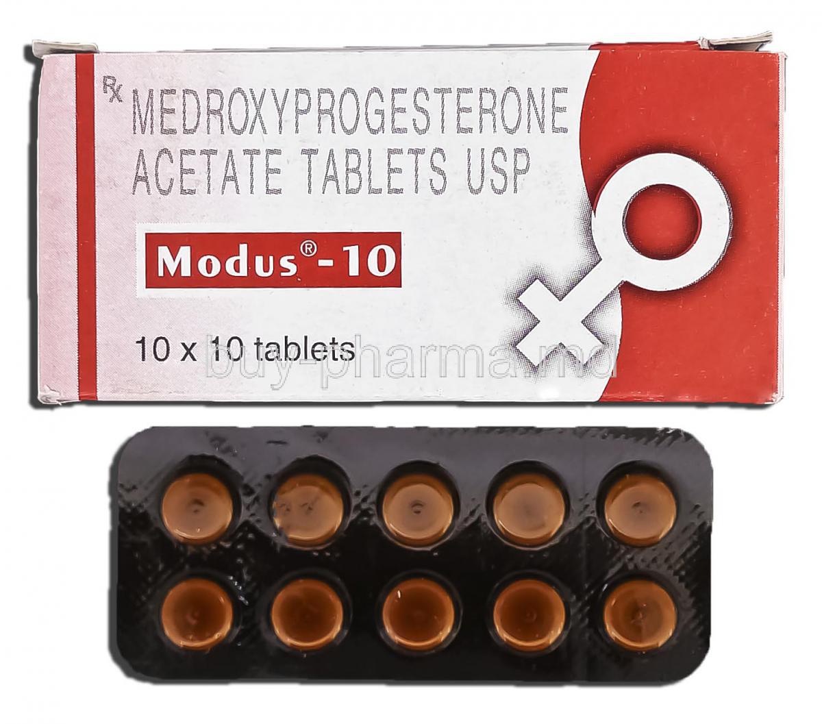 Modus-10, Generic Provera, Medroxyprogesterone Acetate, Tablet