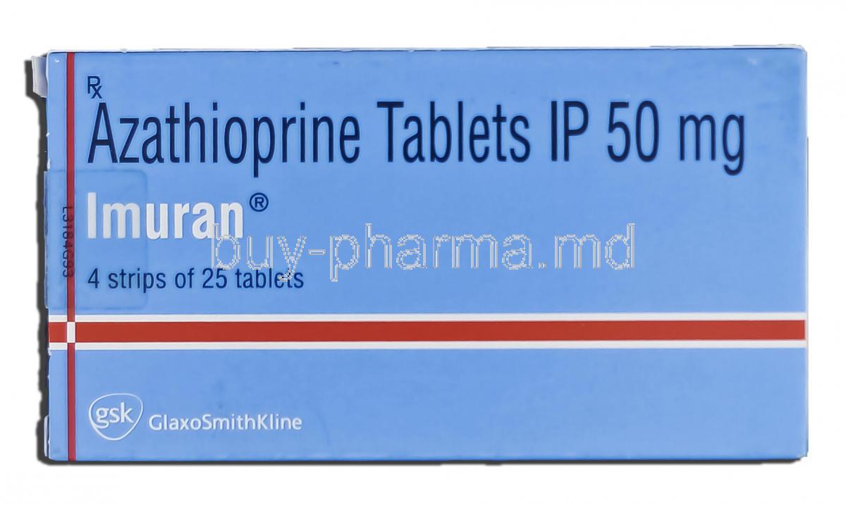 Imuran, Azathioprine, 50mg, Tablet, Box