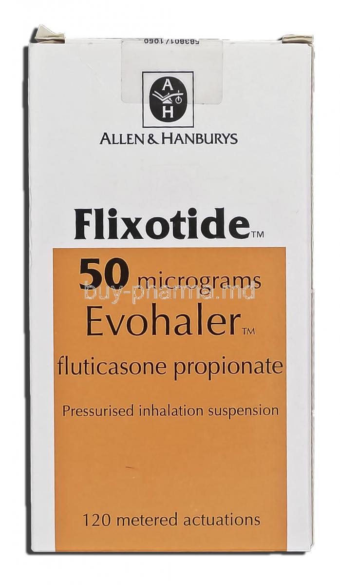 Flixotide Evohaler, Fluticasone Propionate, 50mg, Box