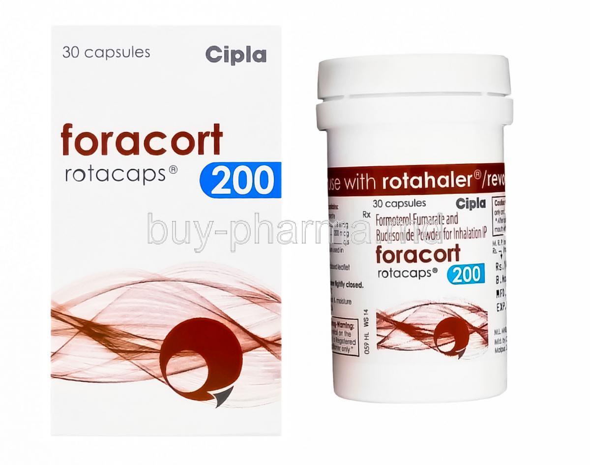 Foracort 200 Rotacaps, Generic Symbicort Rotacaps, Formoterol Fumarate 6mcg and Budesonide 200mcg