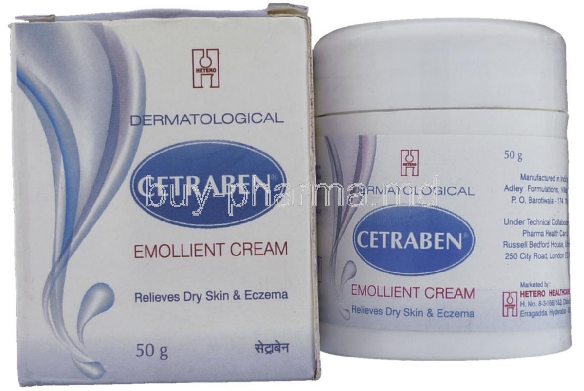 Cetraben,Paraffin Emollient Cream 50 Gm Cream (Hetero)