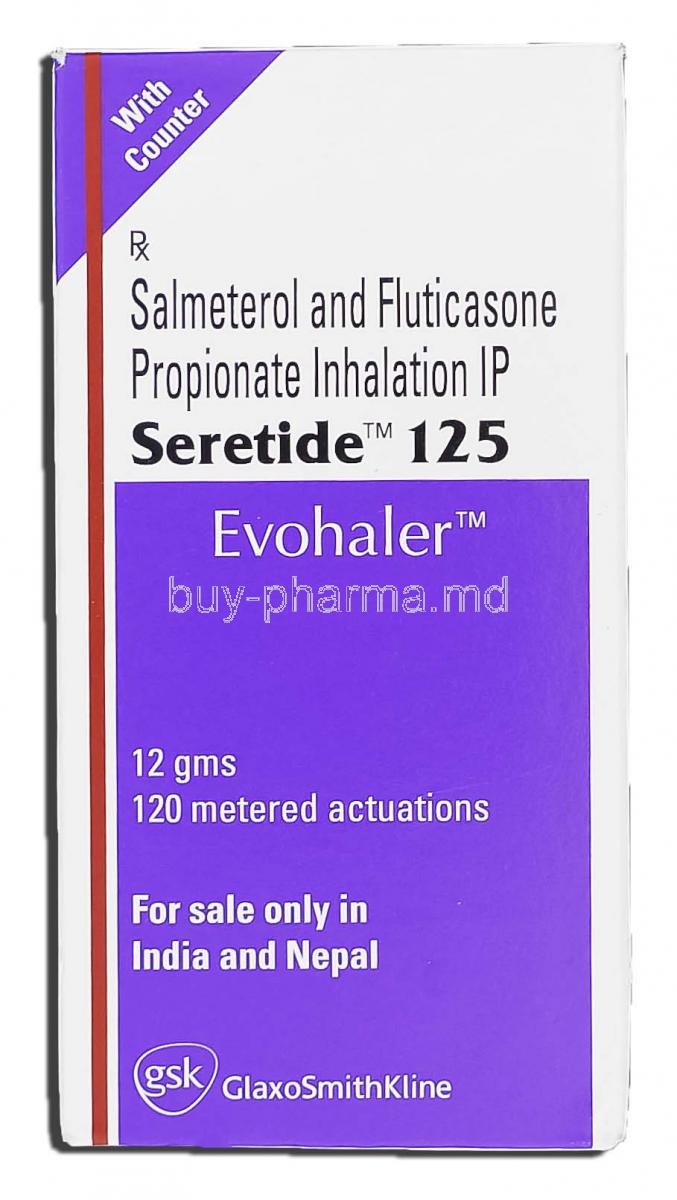 Seretide 125, Salmeterol and Fluticasone Propionate Inhalation, Evohaler