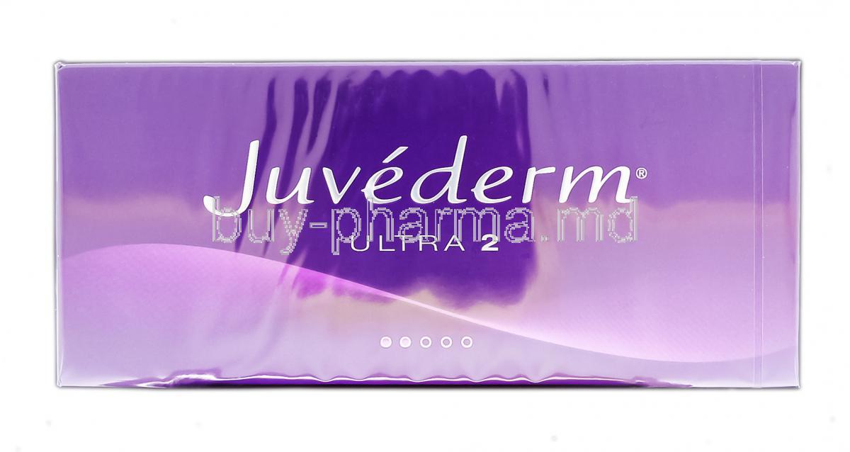Juvederm Ultra 2 Injection, Brand, 2 x 0.55 ml, Box