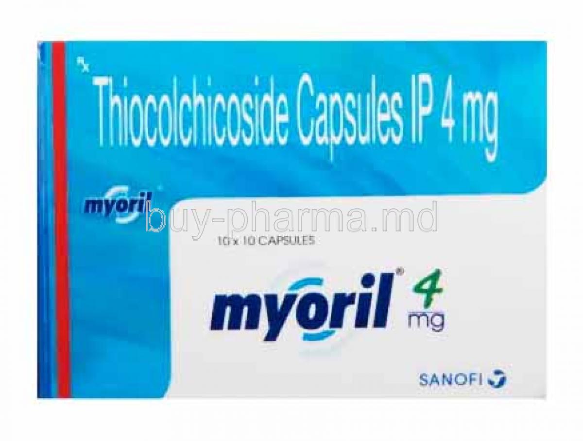 Myoril, Thiocolchicoside 4mg box