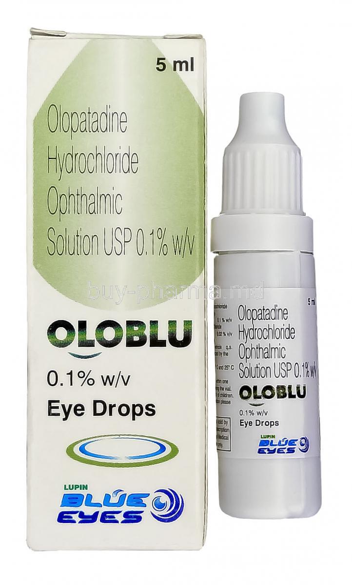 Oloblu, Generic  Patanol, Olapatadine 0.1% 5ml  Eye Drops