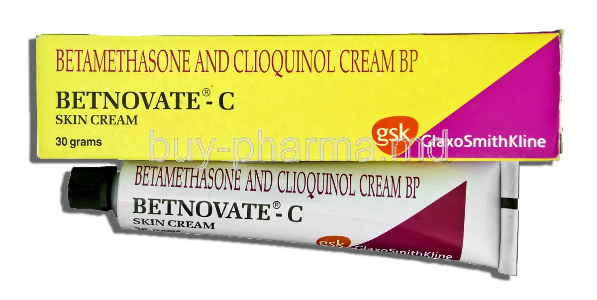 Betnovate- C, Betamethasone Valerate/ Clioquinol 0.12%/ 3%w/v Cream (GSK)