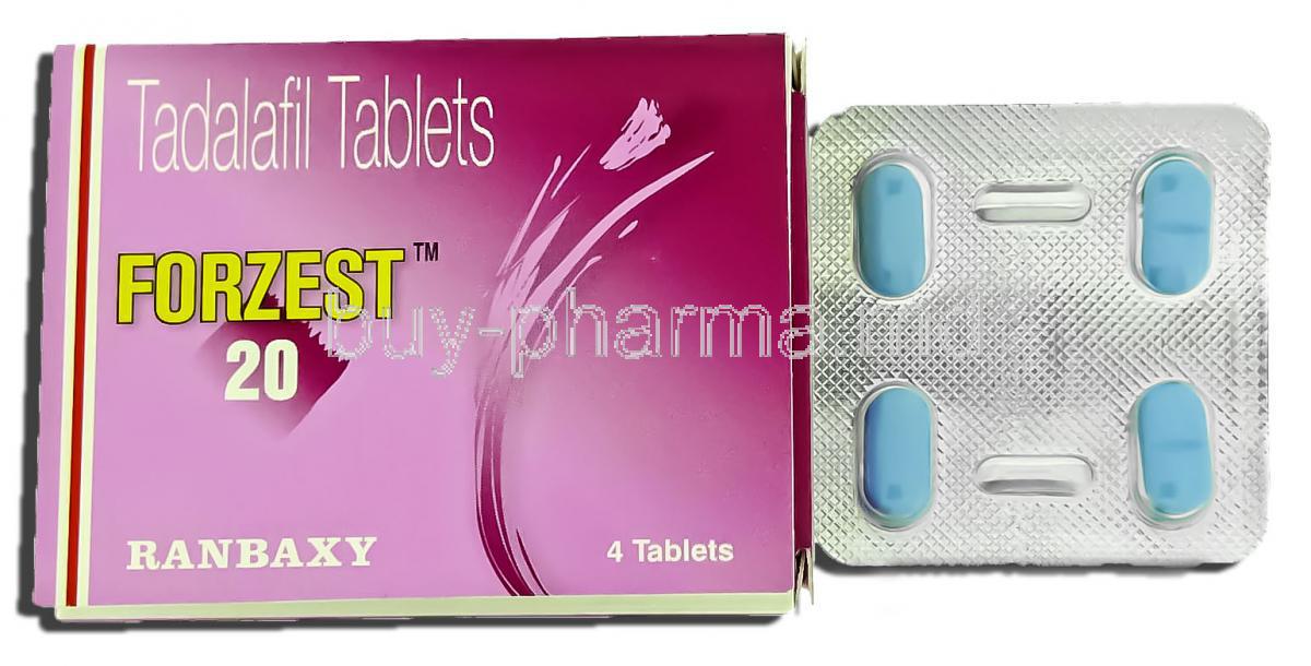 Forzest,   Tadalafil 20 Mg Tablet (Ranbaxy)