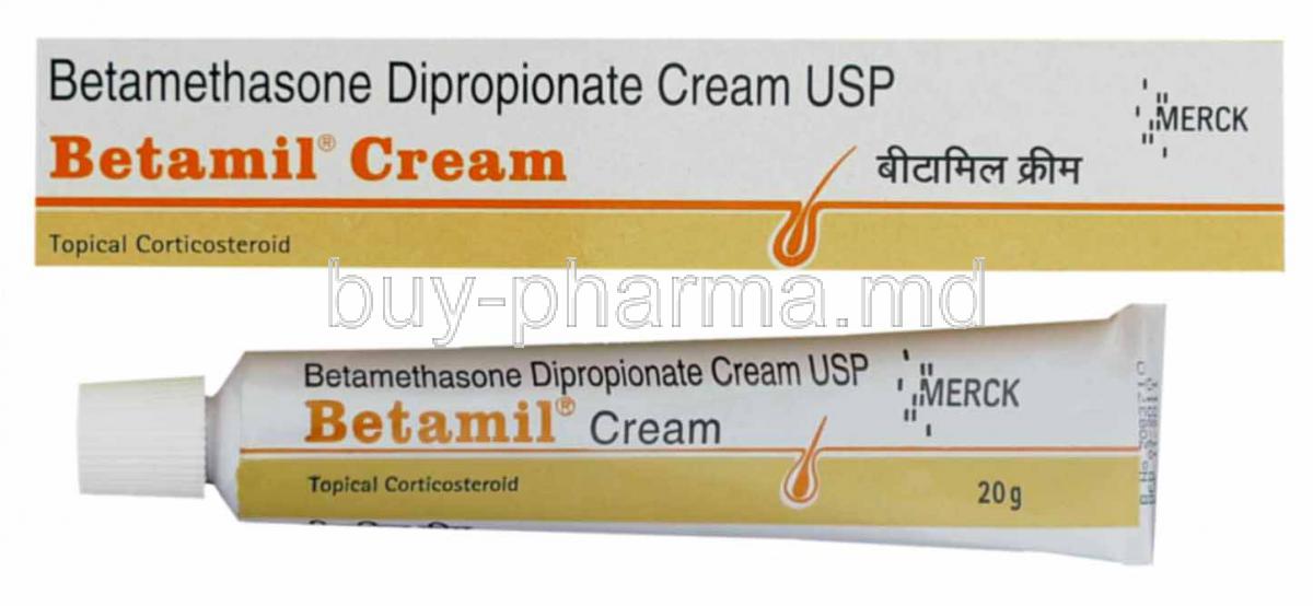 Betamil, Generic Diprosone, Betamethasone Dipropionate 0.05% 20 Gm Cream (Merck)