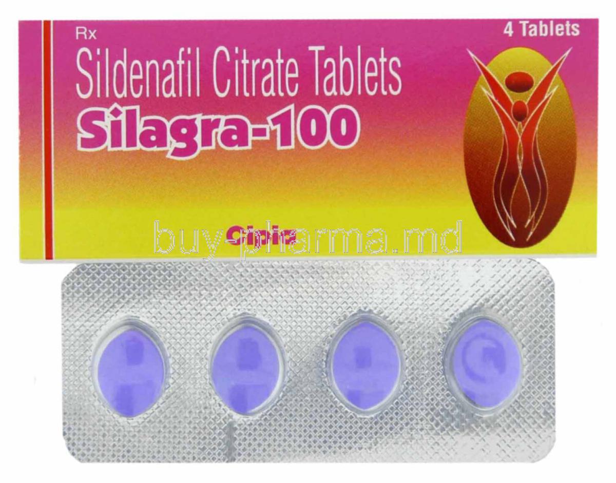 Silagra, Sildenafil Citrate 100 Mg Tablet (Cipla)