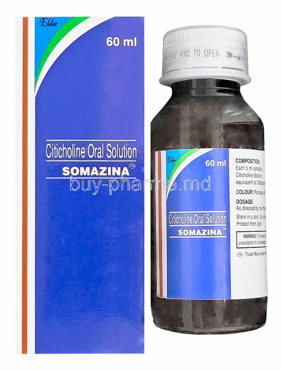 Somazina 60ml, Citicoline Oral Solution 500mg per 5ml