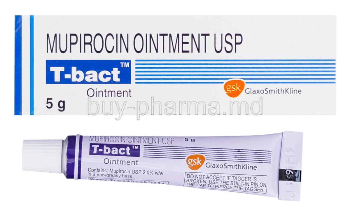 T-bact Ointment, Mupirocin 2% 5gm