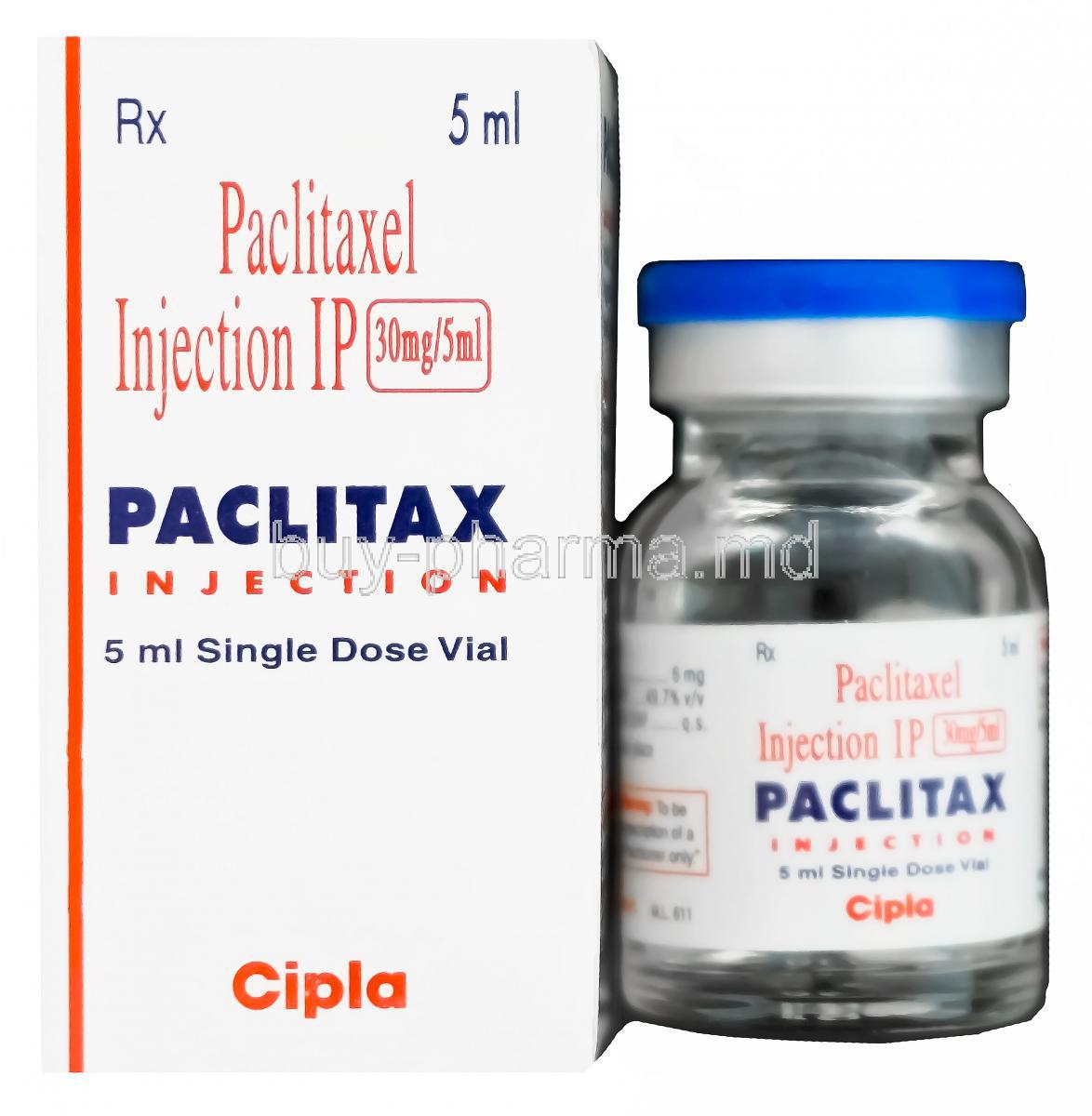 Paclitax Injection, Generic Taxol, Paclitaxel Injection Vial 30mg per 5ml