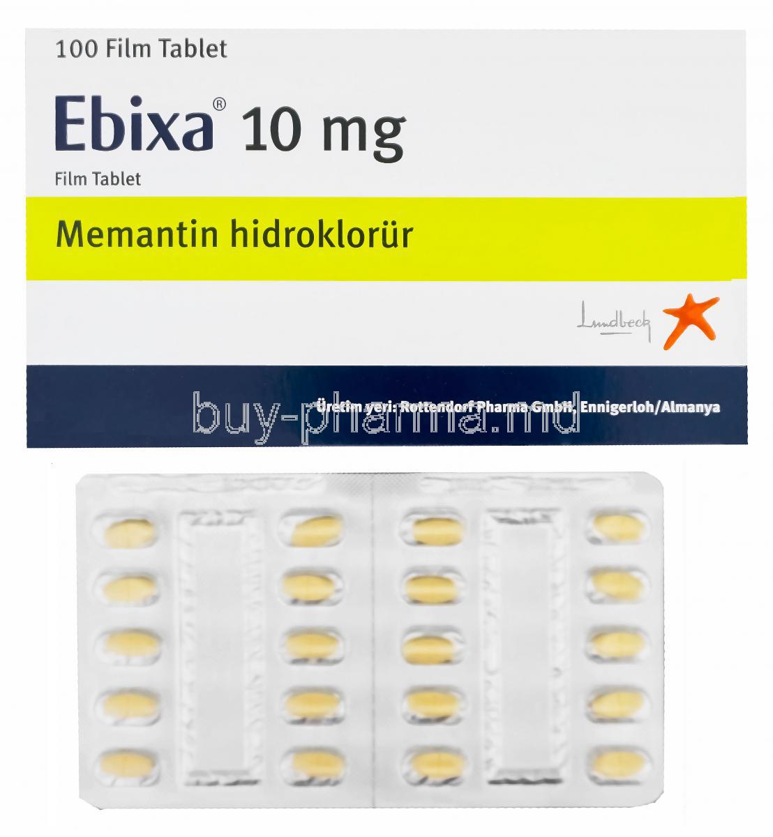 Ebixa, Memantine 10mg