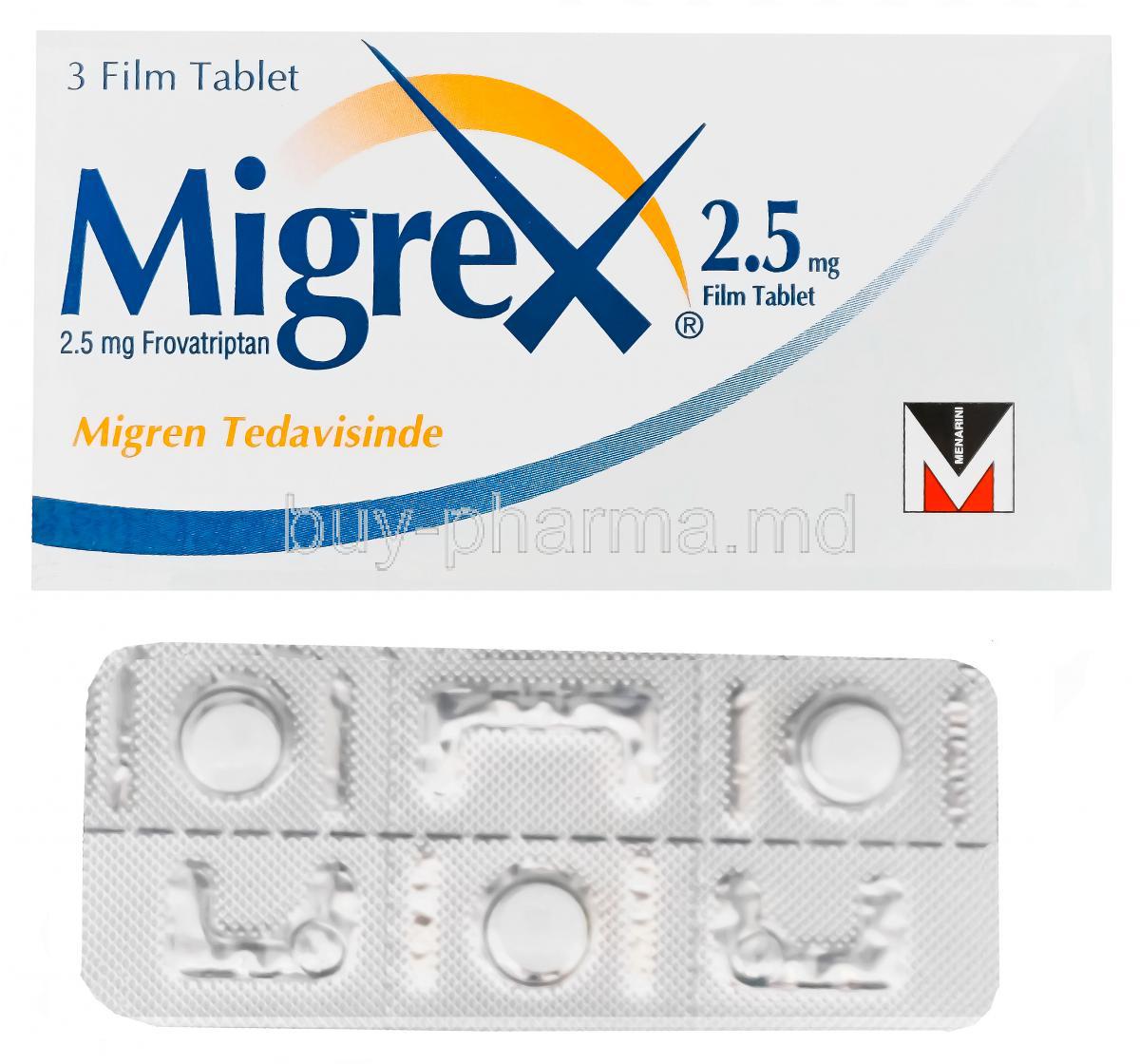 Migrex, Frovatriptan 2.5mg