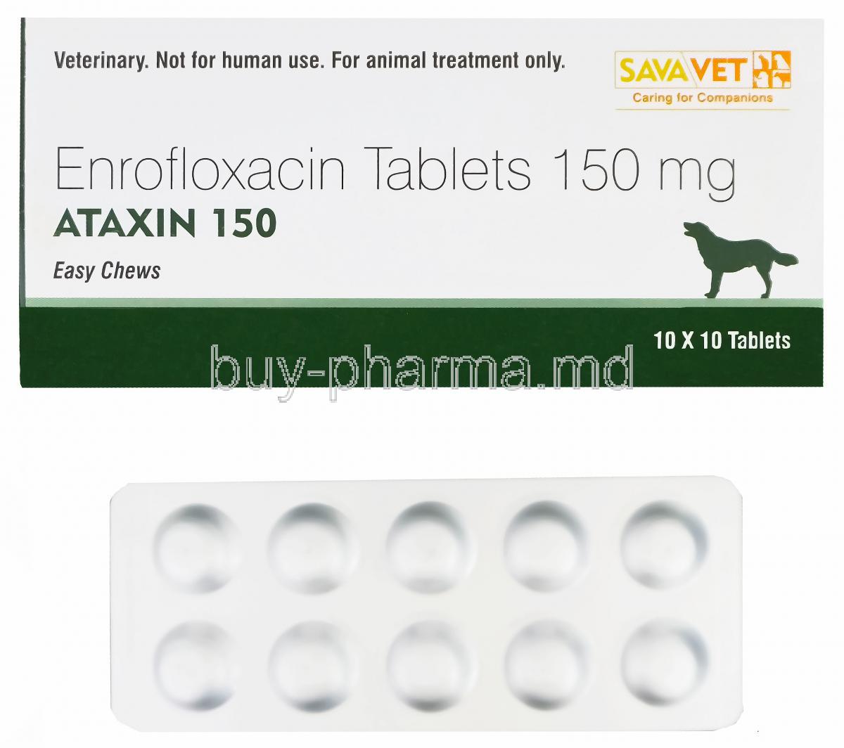 Ataxin 150, Generic Baytril, Enrofloxacin 150mg Easy Chews