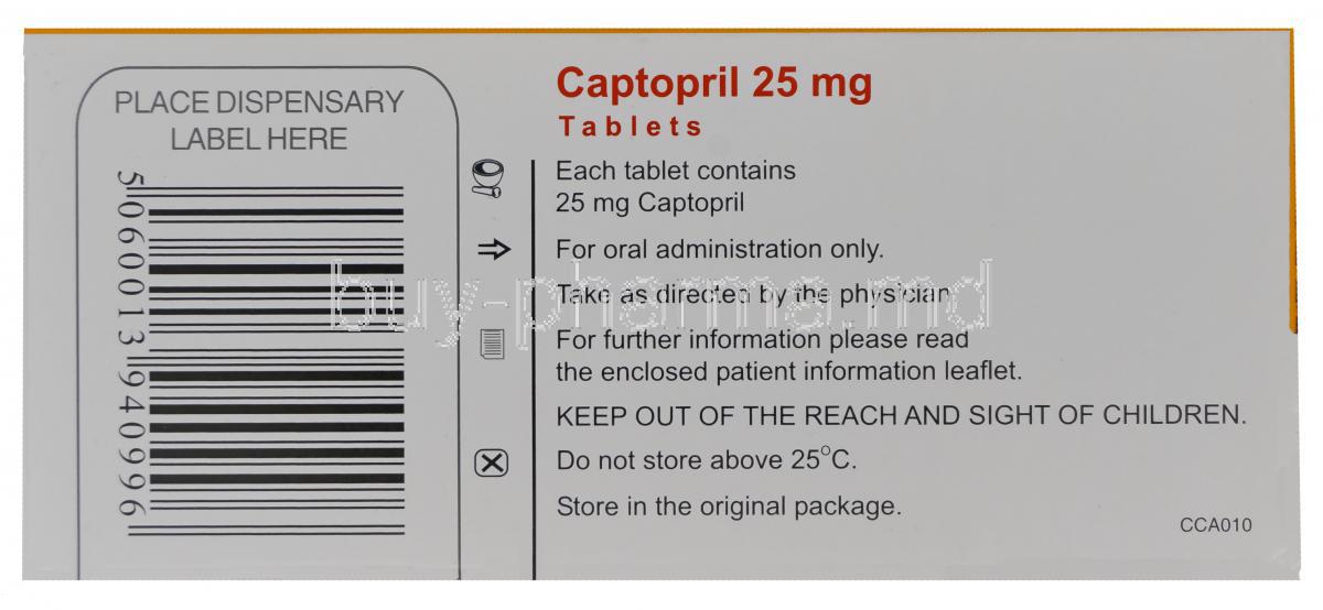 captopril brand name cost