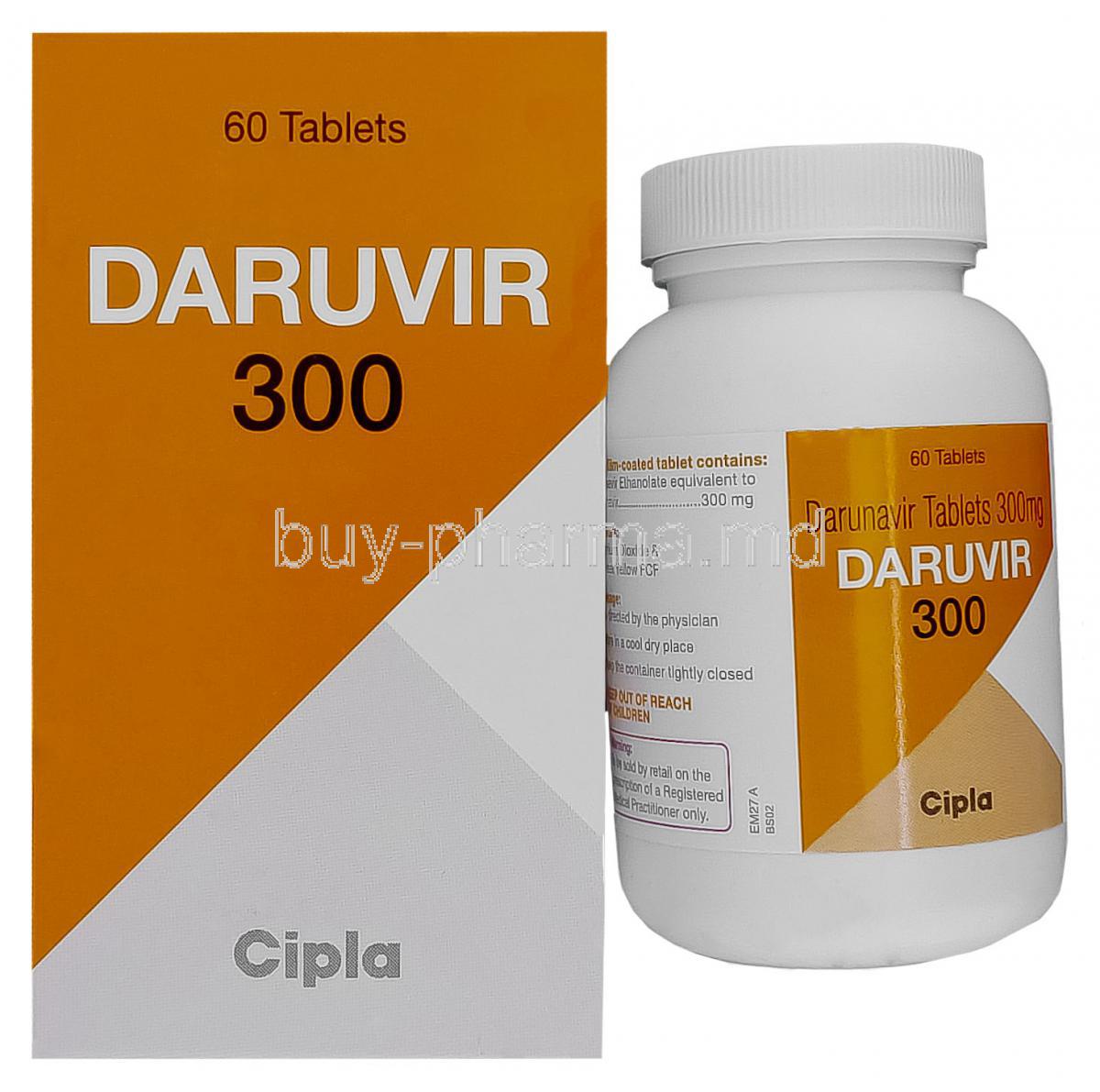 Buy Darunavir 30'S 60'S HIV Tablet Best Price Online