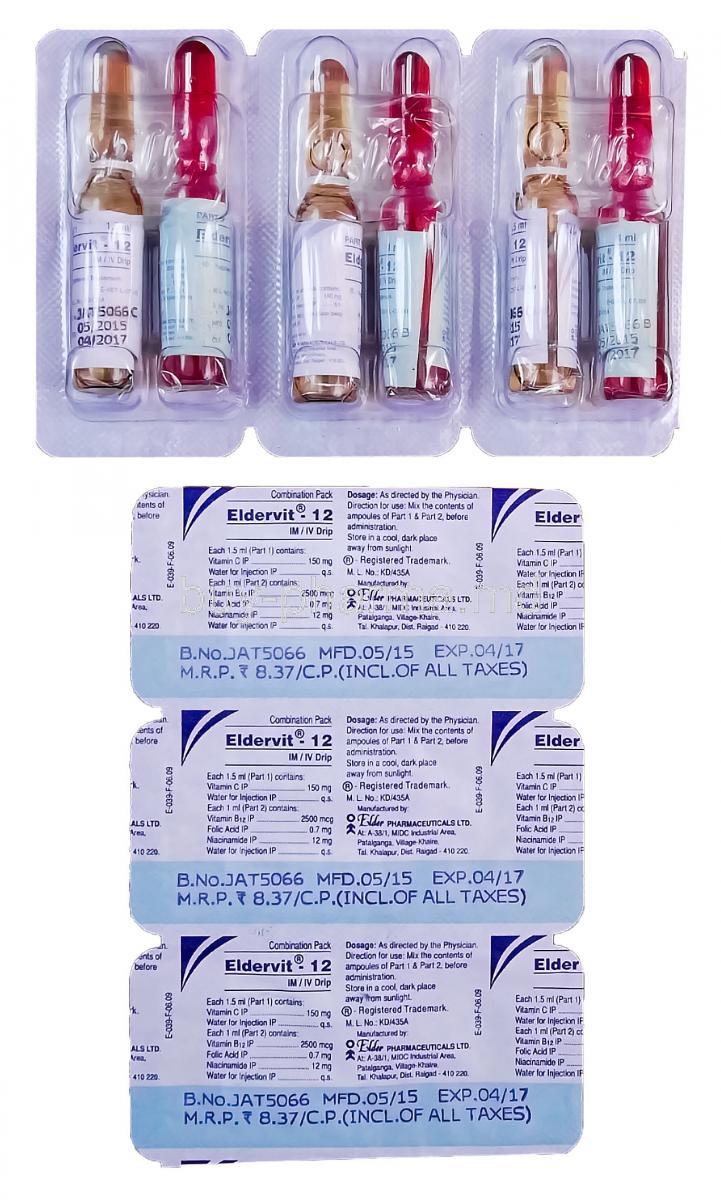 Buy Eldervit-12 Injection Online - buy-pharma.md