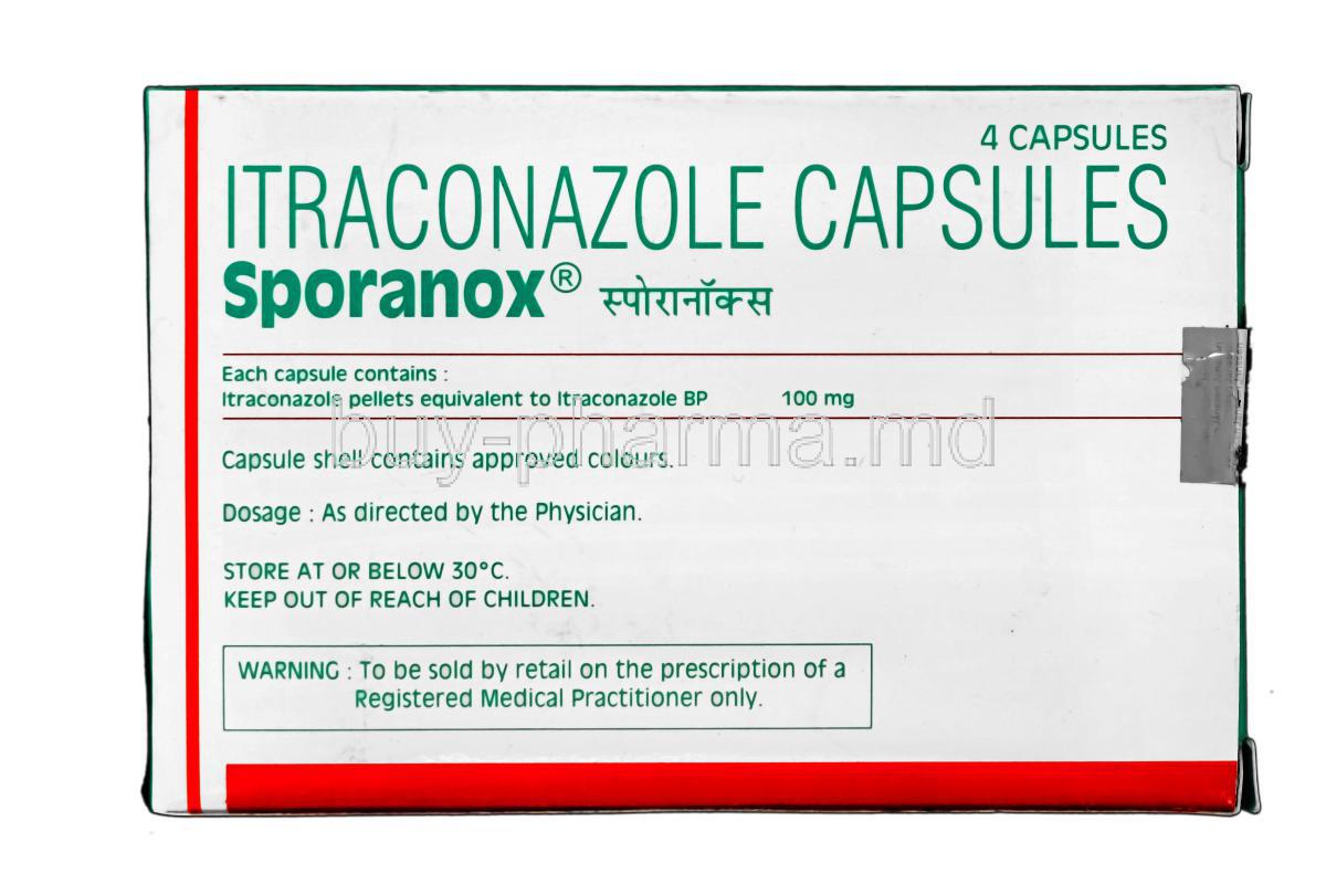 Sporanox, Itraconazole 100mg