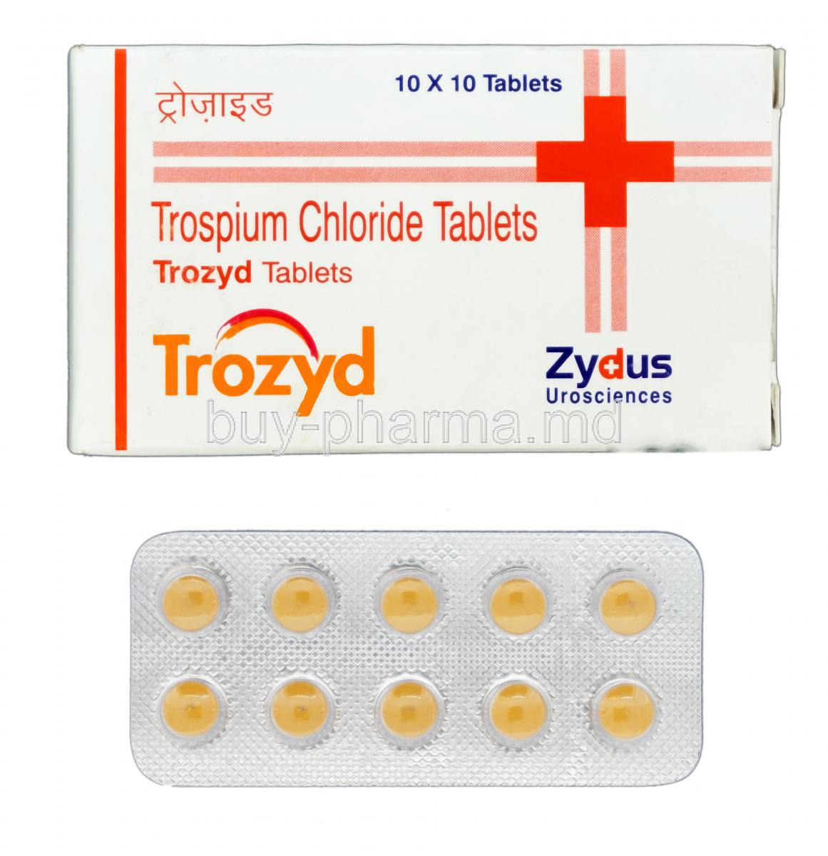 Trozyd, Generic Sanctura, Trospium Chloride 20mg