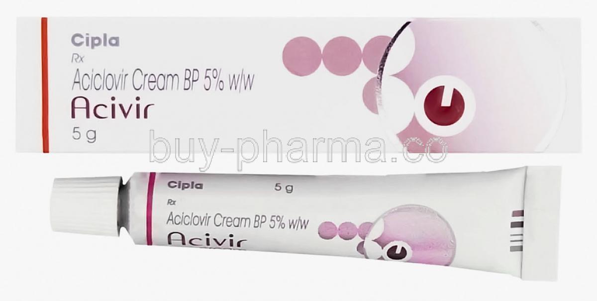 Acivir, Acycolvir 5% 5 Gm Cream (Cipla)