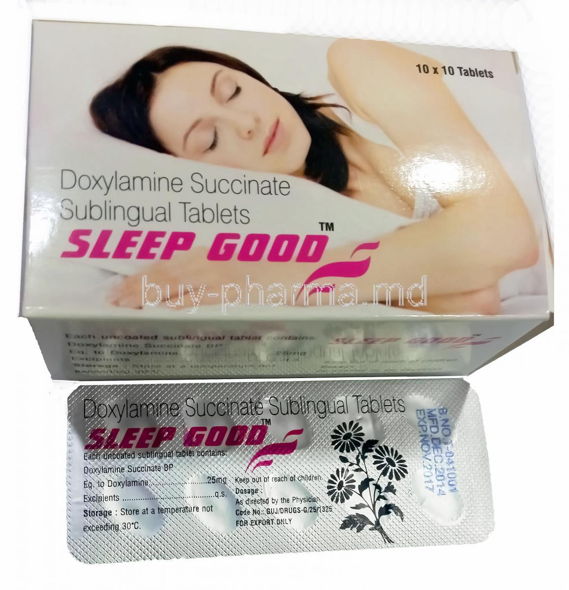Sleep Good, Doxylamine Succinate 25mg