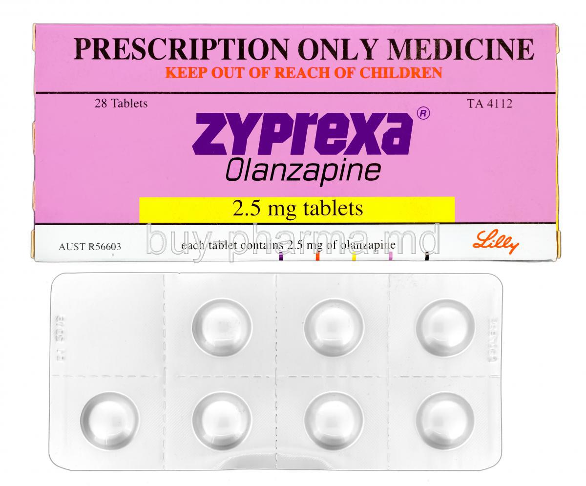 Zyprexa, Olanzapine 2.5mg