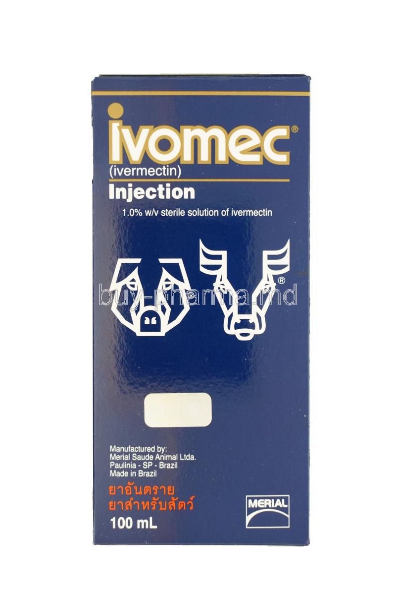 Ivomec Injection, Ivermectin 10mg per ml 100ml Box