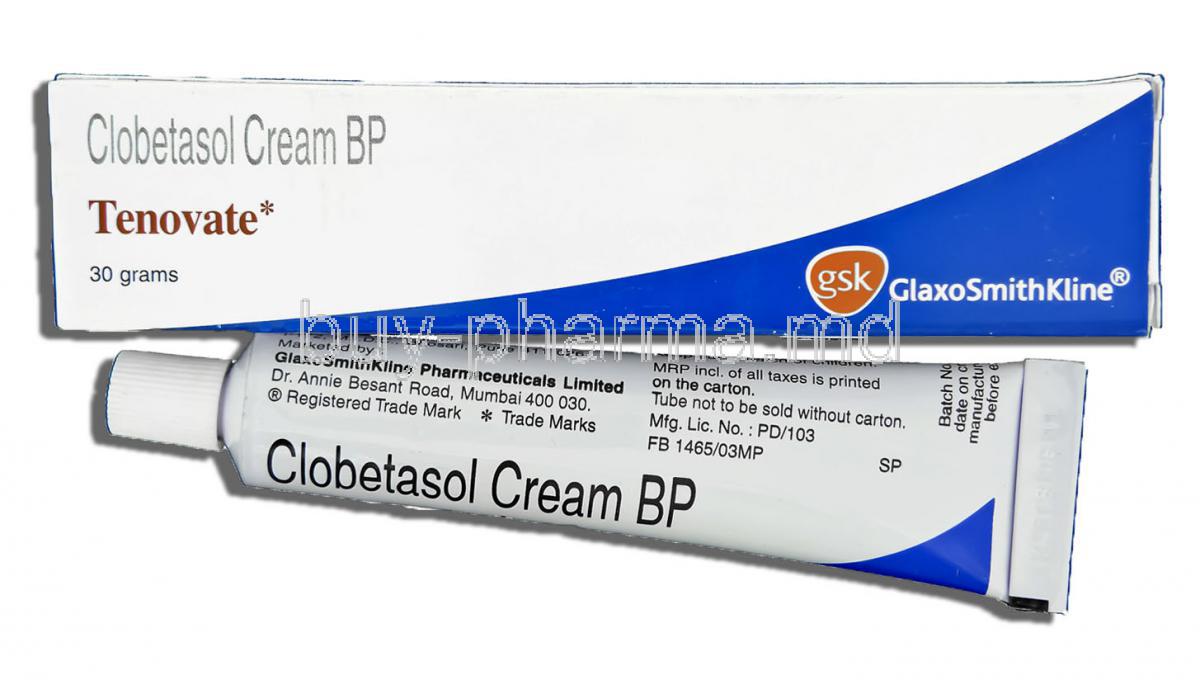 Tenovate,  Clobetasol 0.05% 15 Gm Cream (GSK)