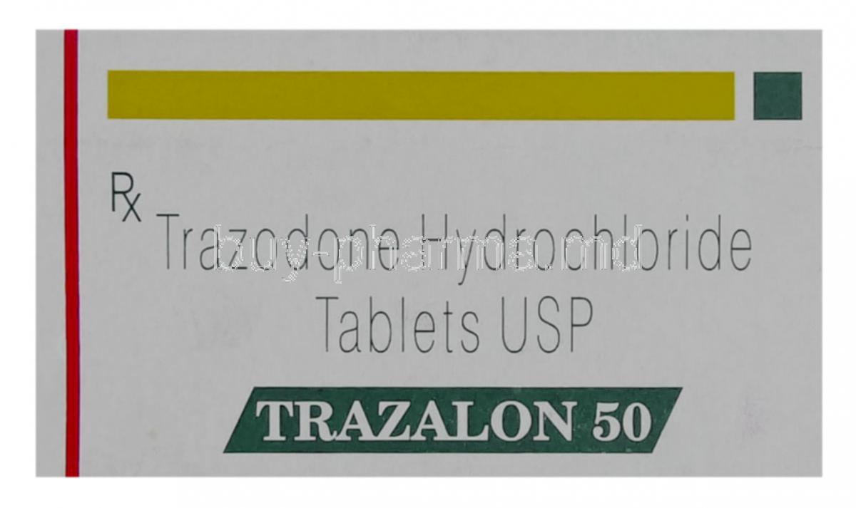 Trazalon, Trazodone 50 mg box